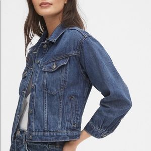 Gap Cropped Icon Denim Jacket Small